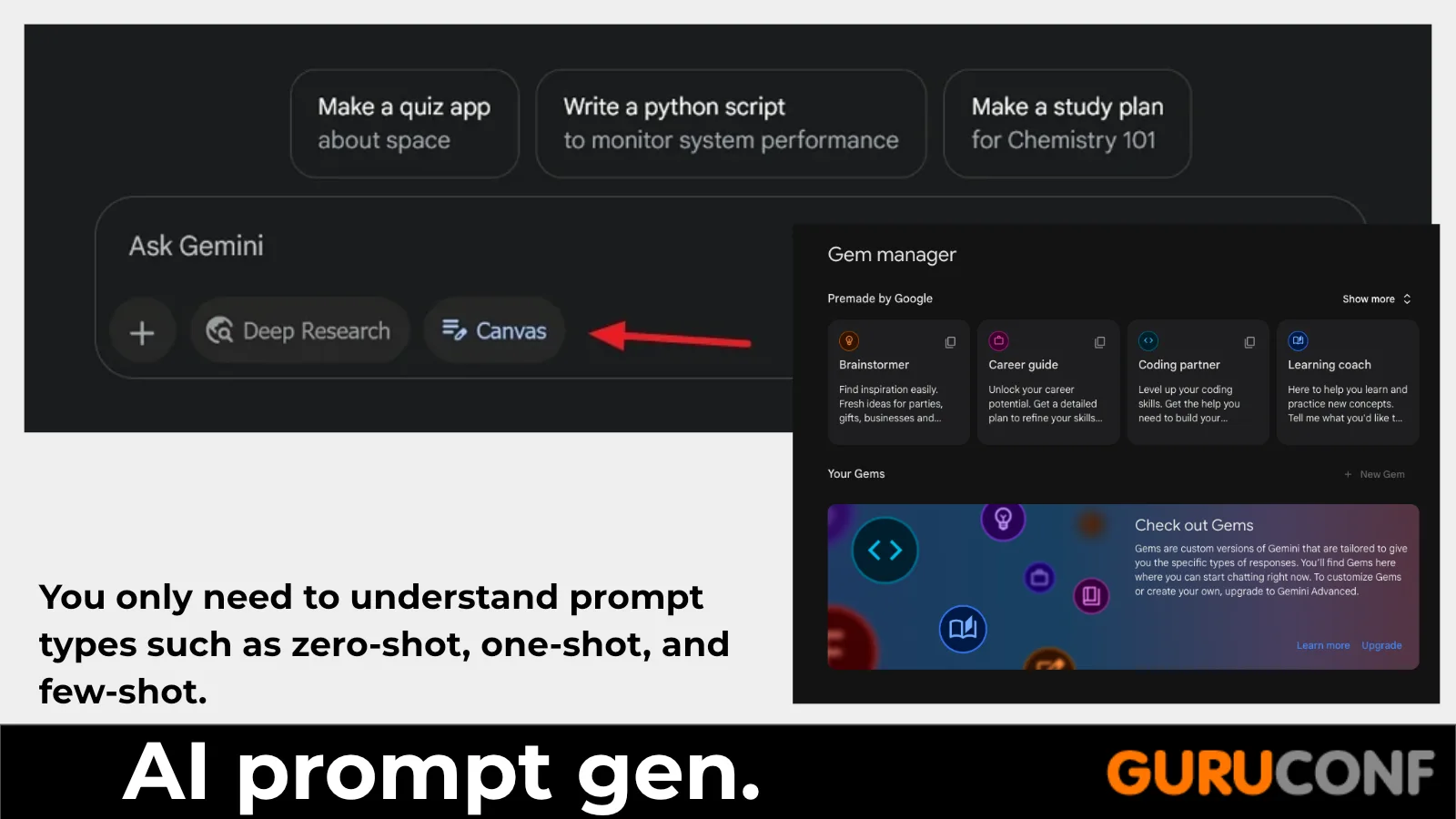 Modern interfaces that generate code, research, or plans from short prompts.