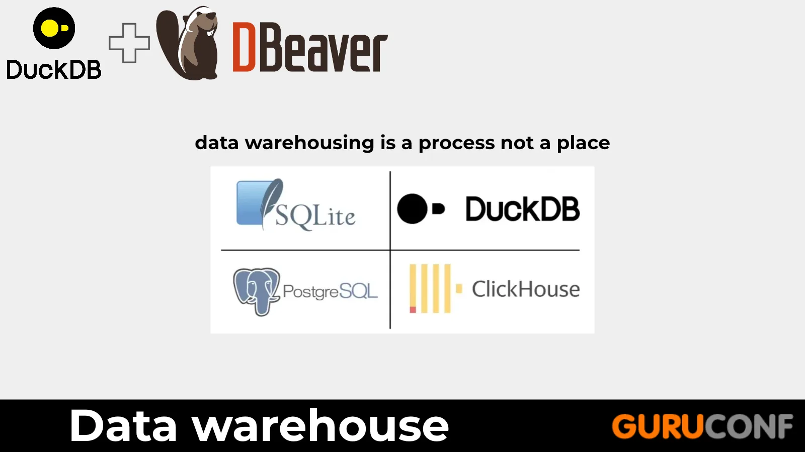 Warehouse tools around the statement that warehousing is a process, not a place.