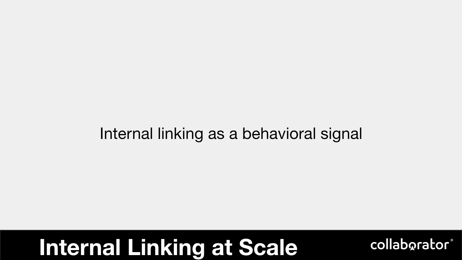 Internal linking at scale as a behavioral and discovery signal.