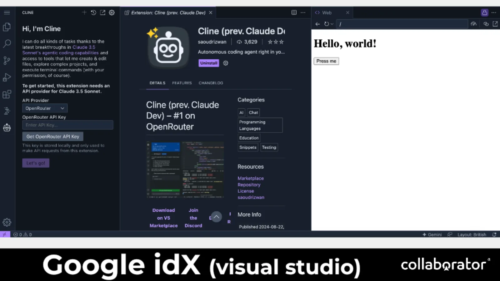 Google IDX як браузерне середовище розробки.